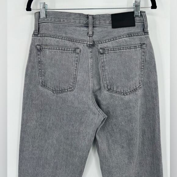 Everlane The 90’s Cheeky Jean Acid Gray Grey Ankle Cropped High Rise Button 25 - Picture 10 of 15